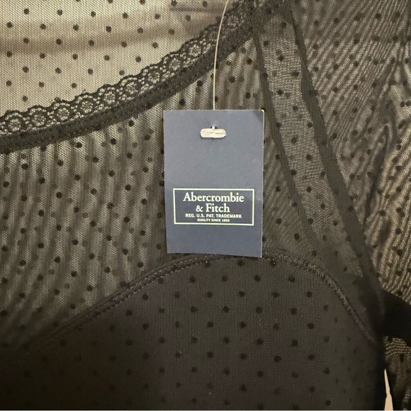 Abercrombie Sheer Mesh Long Sleeve Body Suit Size Large - Picture 3 of 8